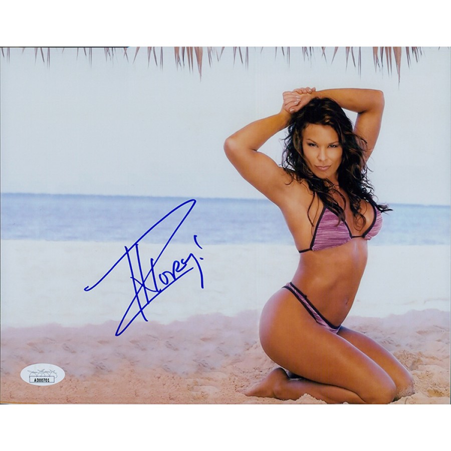 Ivory WWF WWE Diva Wrestler Signed 8x10 Glossy Photo JSA Authenticated